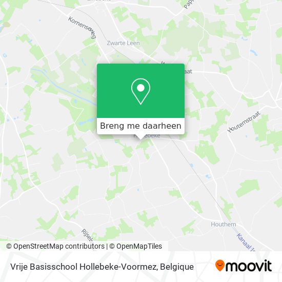 Vrije Basisschool Hollebeke-Voormez kaart
