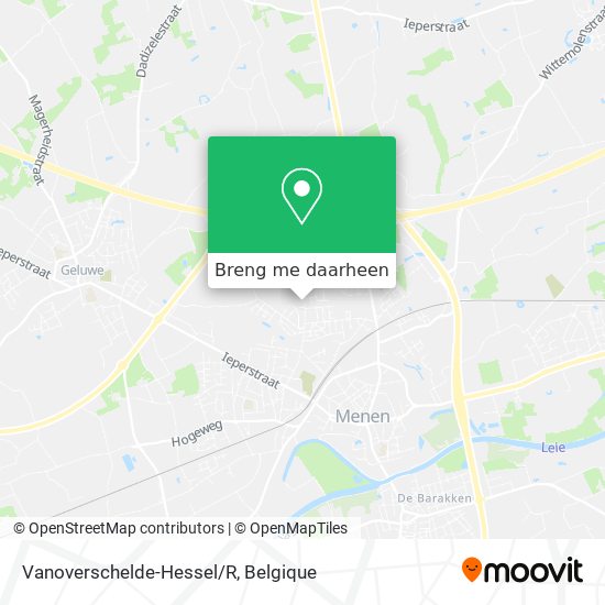 Vanoverschelde-Hessel/R kaart