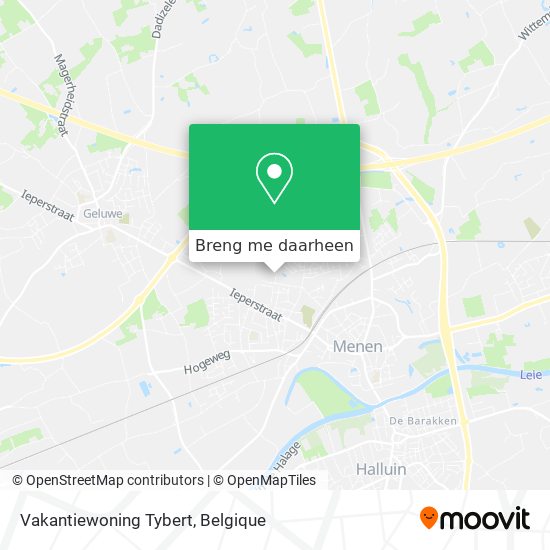 Vakantiewoning Tybert kaart