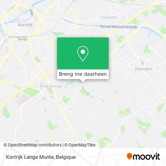 Kortrijk Lange Munte kaart
