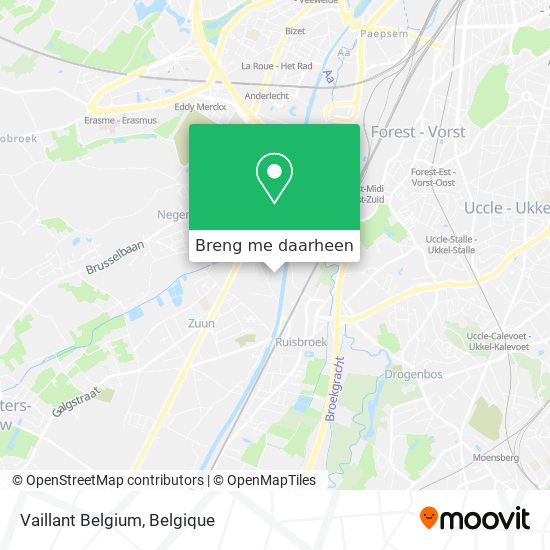 Vaillant Belgium kaart