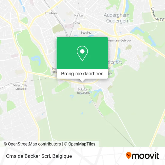 Cms de Backer Scrl kaart