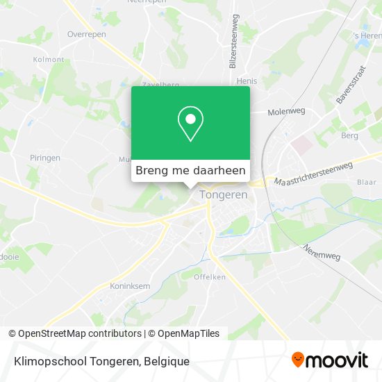 Klimopschool Tongeren kaart