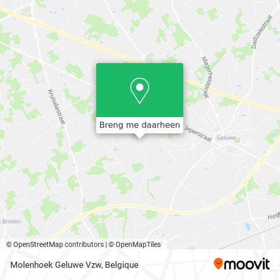 Molenhoek Geluwe Vzw kaart