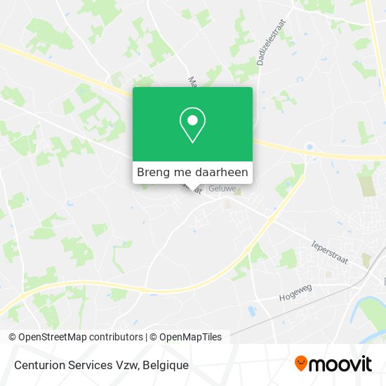 Centurion Services Vzw kaart