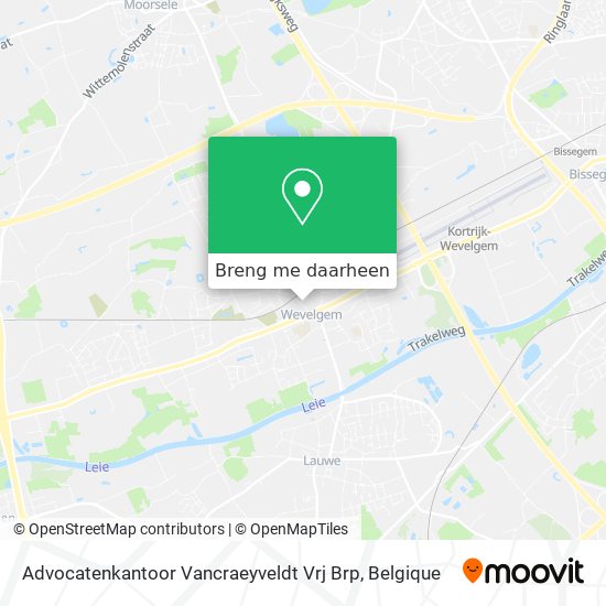 Advocatenkantoor Vancraeyveldt Vrj Brp kaart