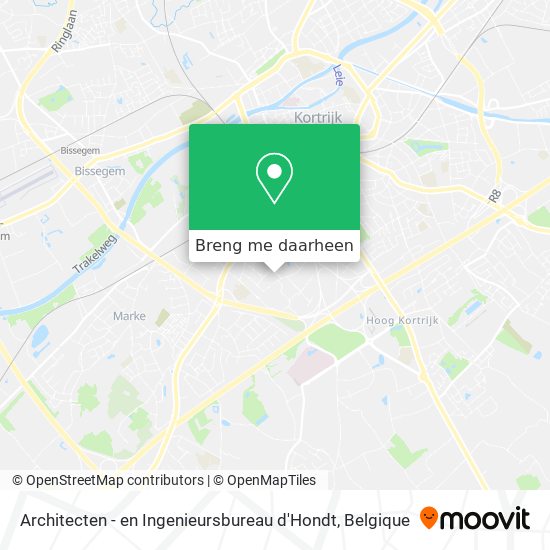 Architecten - en Ingenieursbureau d'Hondt kaart