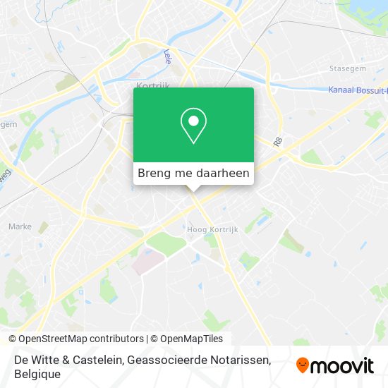 De Witte & Castelein, Geassocieerde Notarissen kaart