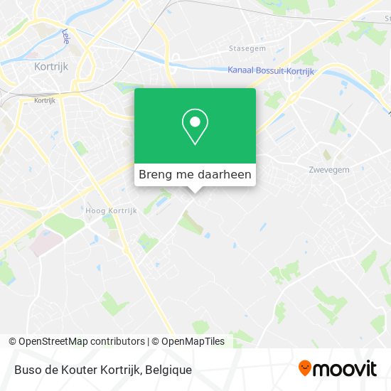 Buso de Kouter Kortrijk kaart