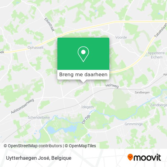 Uytterhaegen José kaart