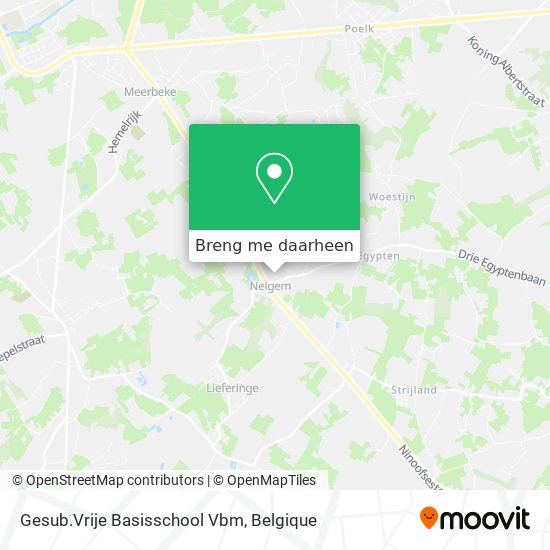 Gesub.Vrije Basisschool Vbm kaart