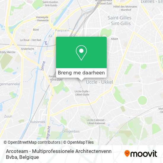 Arcoteam - Multiprofessionele Architectenvenn Bvba kaart