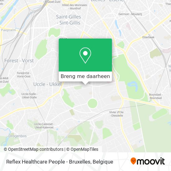 Reflex Healthcare People - Bruxelles kaart