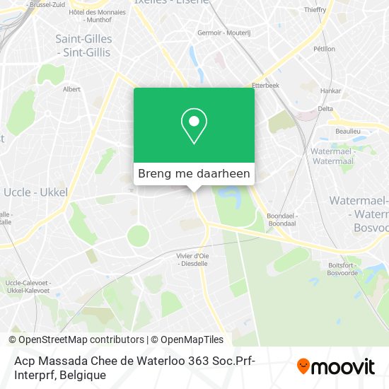 Acp Massada Chee de Waterloo 363 Soc.Prf-Interprf kaart
