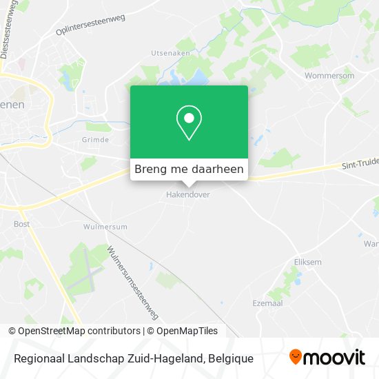 Regionaal Landschap Zuid-Hageland kaart