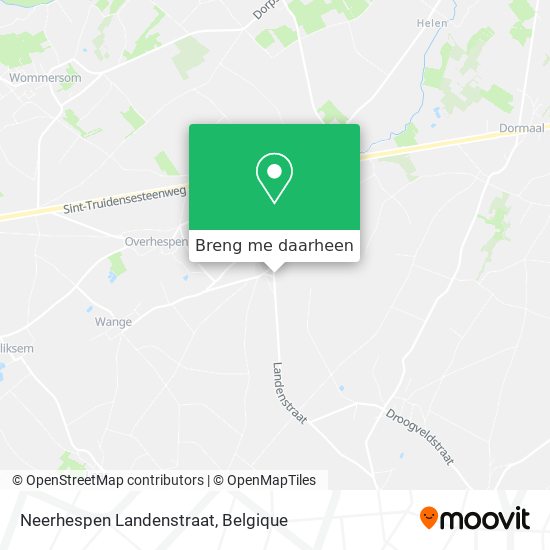Neerhespen Landenstraat kaart
