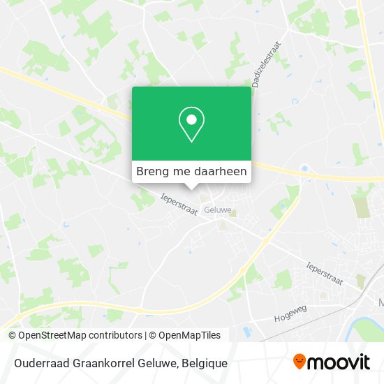 Ouderraad Graankorrel Geluwe kaart