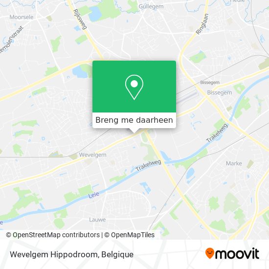 Wevelgem Hippodroom kaart