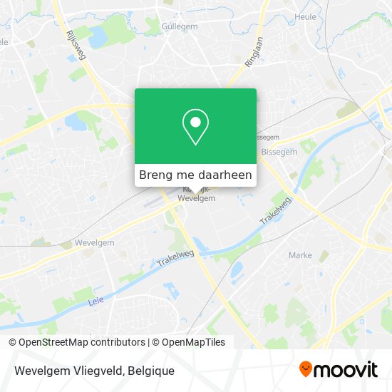 Wevelgem Vliegveld kaart