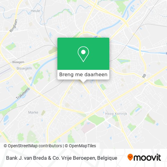 Bank J. van Breda & Co. Vrije Beroepen kaart