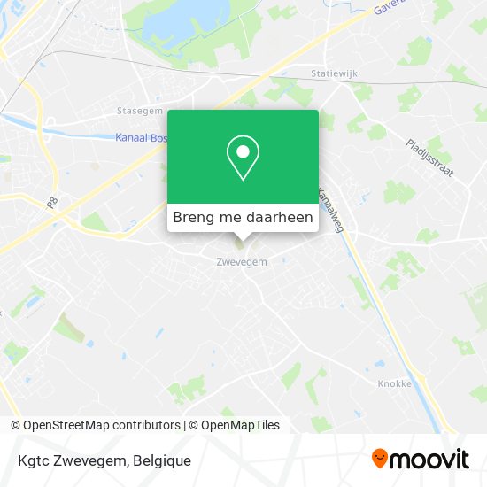 Kgtc Zwevegem kaart