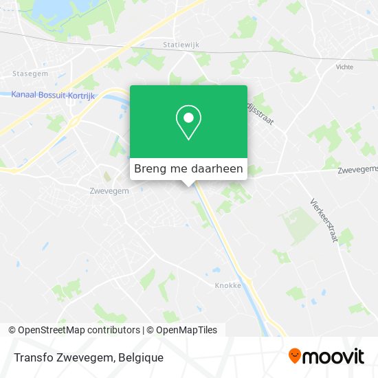 Transfo Zwevegem kaart