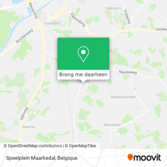 Speelplein Maarkedal kaart