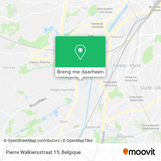 Pierre Walkiersstraat 15 kaart