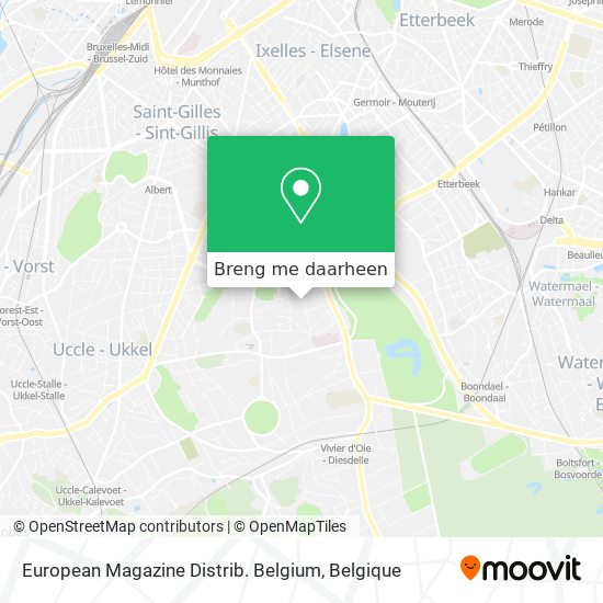 European Magazine Distrib. Belgium kaart