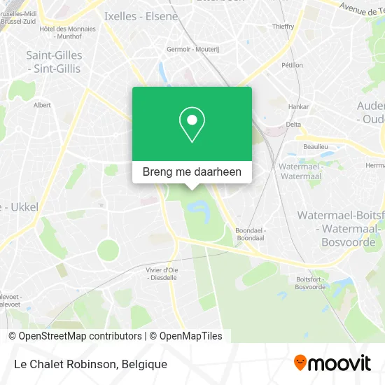 Le Chalet Robinson kaart