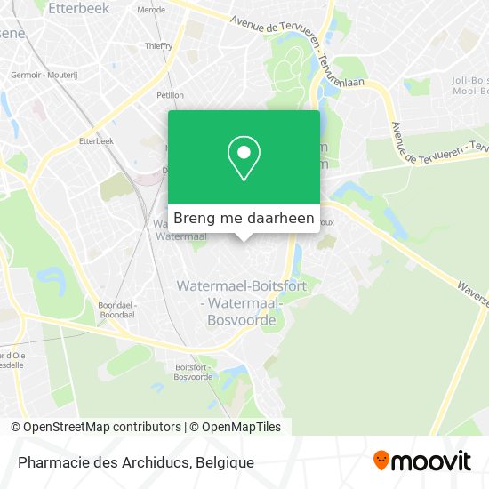 Pharmacie des Archiducs kaart