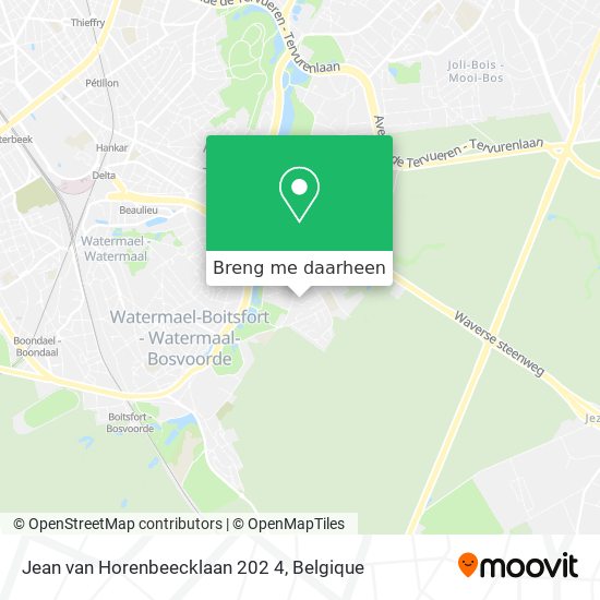 Jean van Horenbeecklaan 202 4 kaart