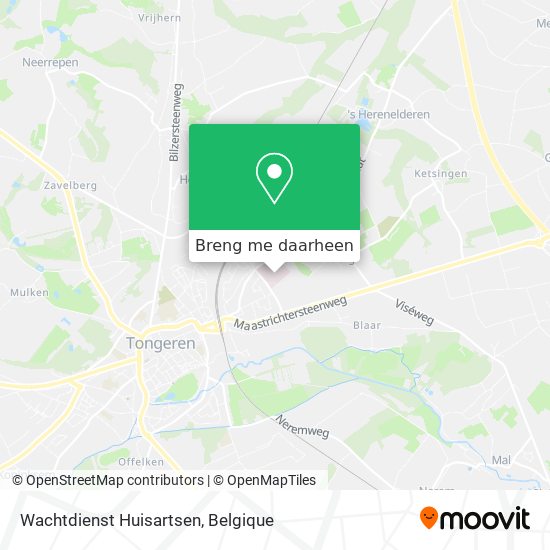 Wachtdienst Huisartsen kaart