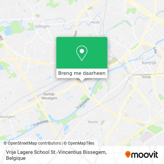 Vrije Lagere School St.-Vincentius Bissegem kaart