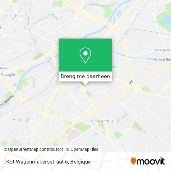 Kot Wagenmakersstraat 6 kaart