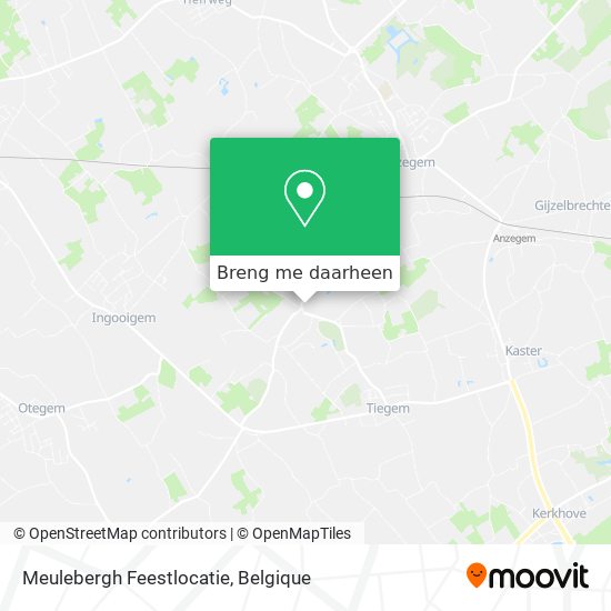 Meulebergh Feestlocatie kaart