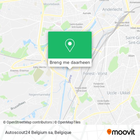 Autoscout24 Belgium sa kaart