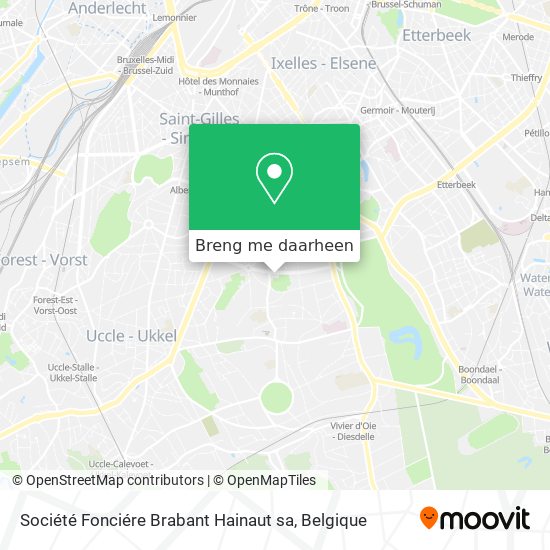 Société Fonciére Brabant Hainaut sa kaart