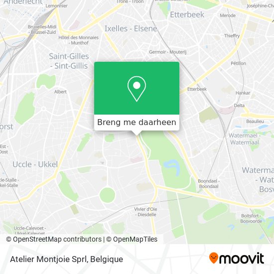 Atelier Montjoie Sprl kaart