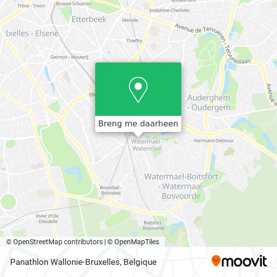 Panathlon Wallonie-Bruxelles kaart