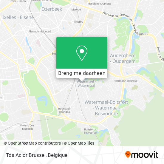 Tds Acior Brussel kaart