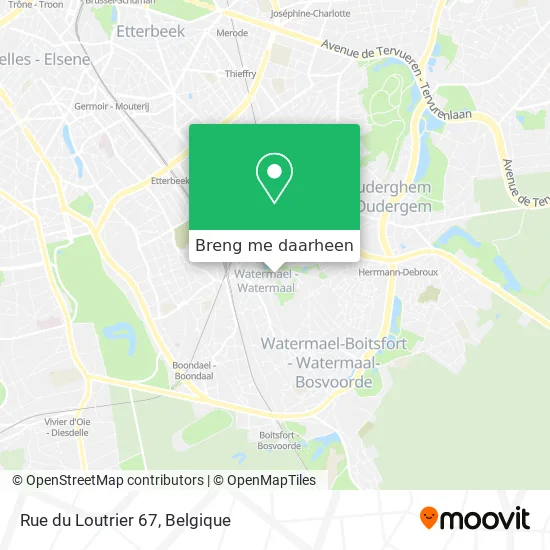 Rue du Loutrier 67 kaart