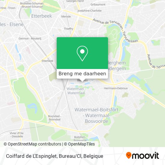 Coiffard de L'Espinglet, Bureau / Cl kaart
