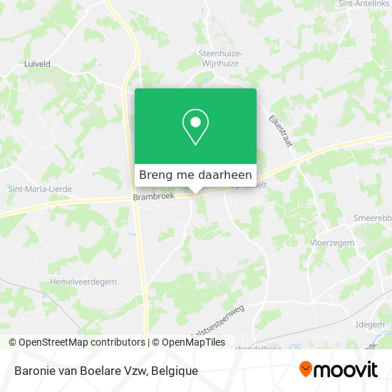 Baronie van Boelare Vzw kaart