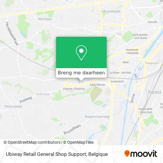 Ubiway Retail General Shop Support kaart