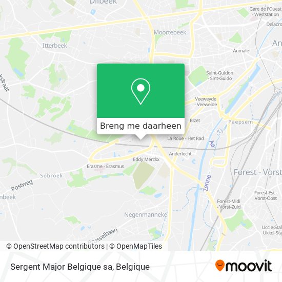 Sergent Major Belgique sa kaart