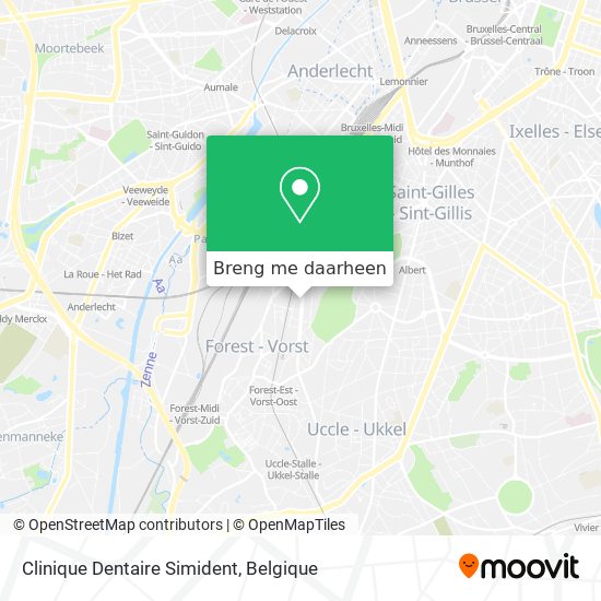 Clinique Dentaire Simident kaart