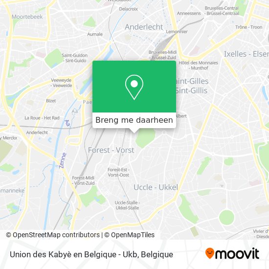 Union des Kabyè en Belgique - Ukb kaart