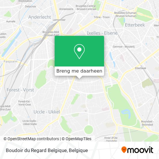 Boudoir du Regard Belgique kaart