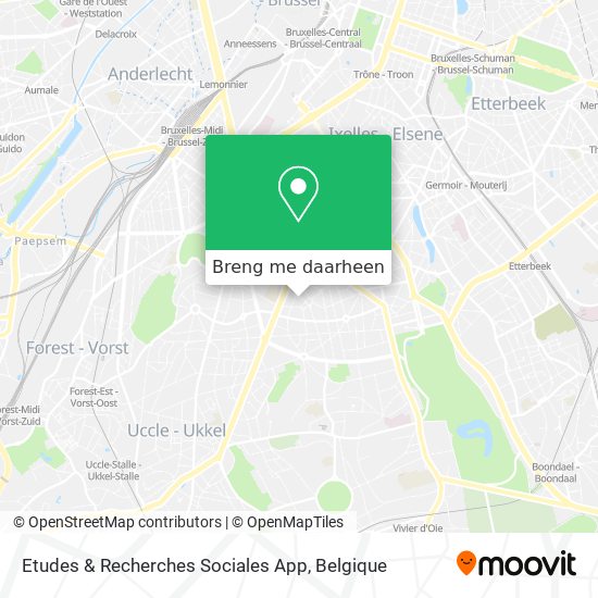 Etudes & Recherches Sociales App kaart
